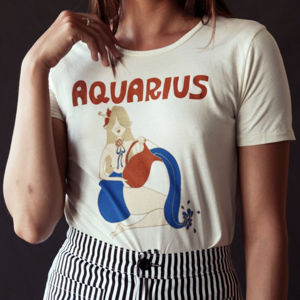 Sugar High Love Stoned - Aquarius Zodiac Tee